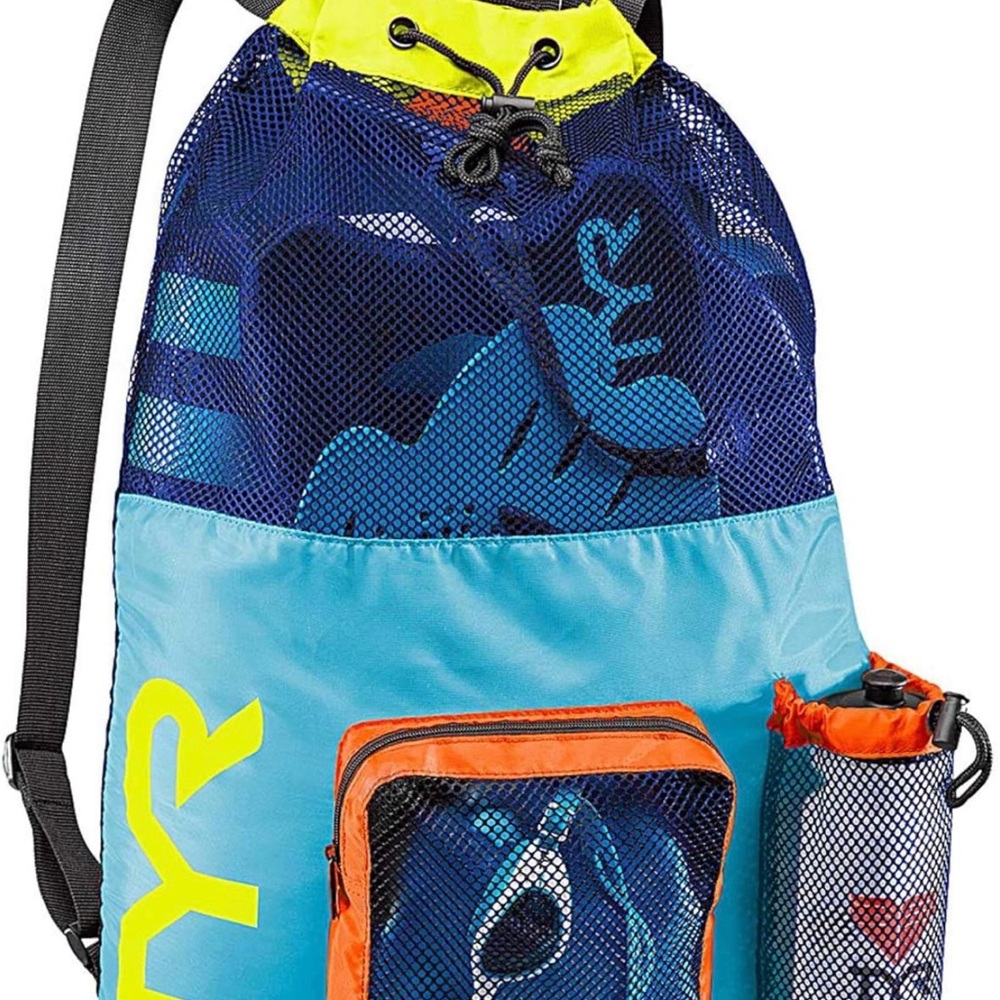 TYR Kids' Vibrant Blue and Yellow Swim Bag